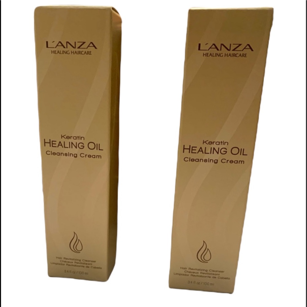 New L’ANZA Keratin Healing Oil Cleansing Cream; Bundle of Two